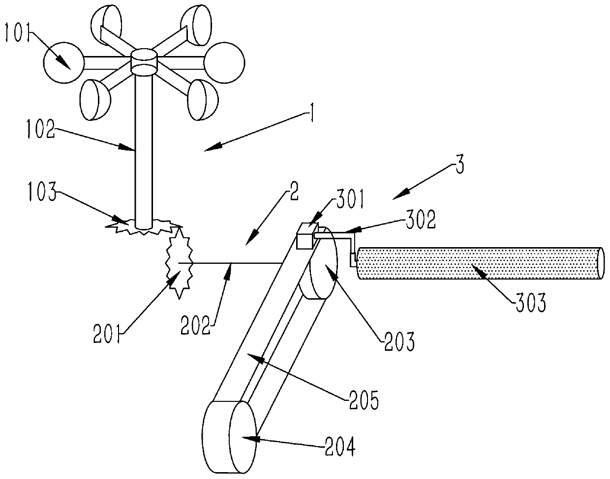 A self-cleaning device for solar photovoltaic panels