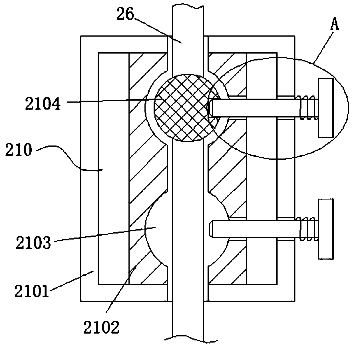 Attapulgite transporting device capable of preventing rollover