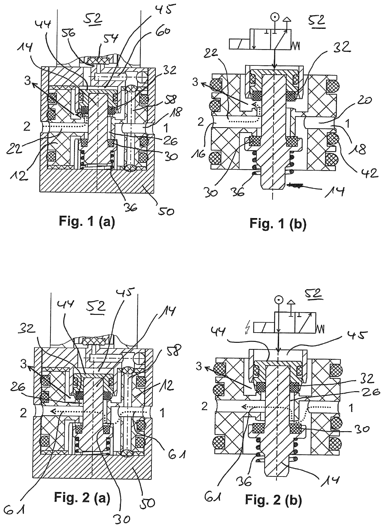 Electromagnetic valve device, use thereof, and system