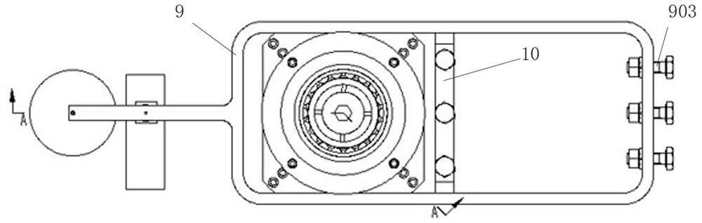 Axial loading device for electromagnetic rolling bearing