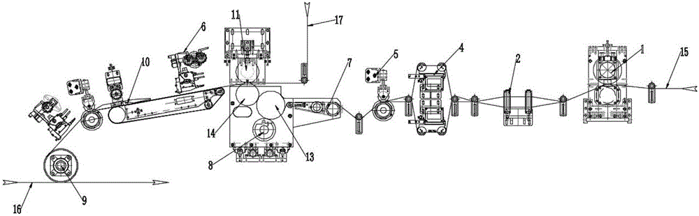 Production technology of S-shaped lateral waist tape