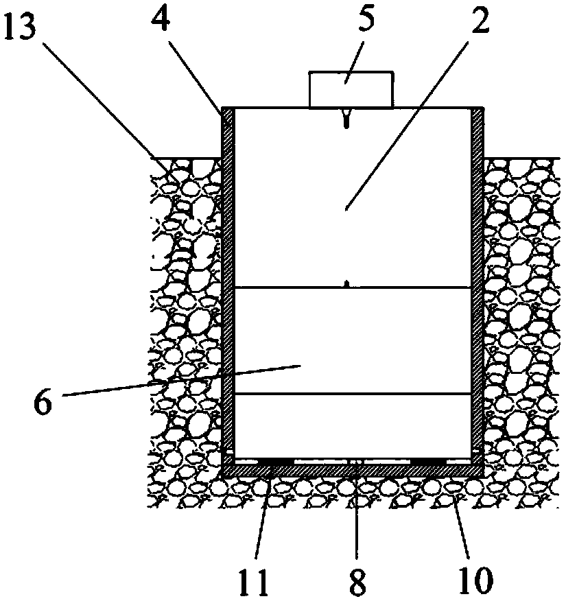 Self-bucket-tipping type irrigation water amount measuring device