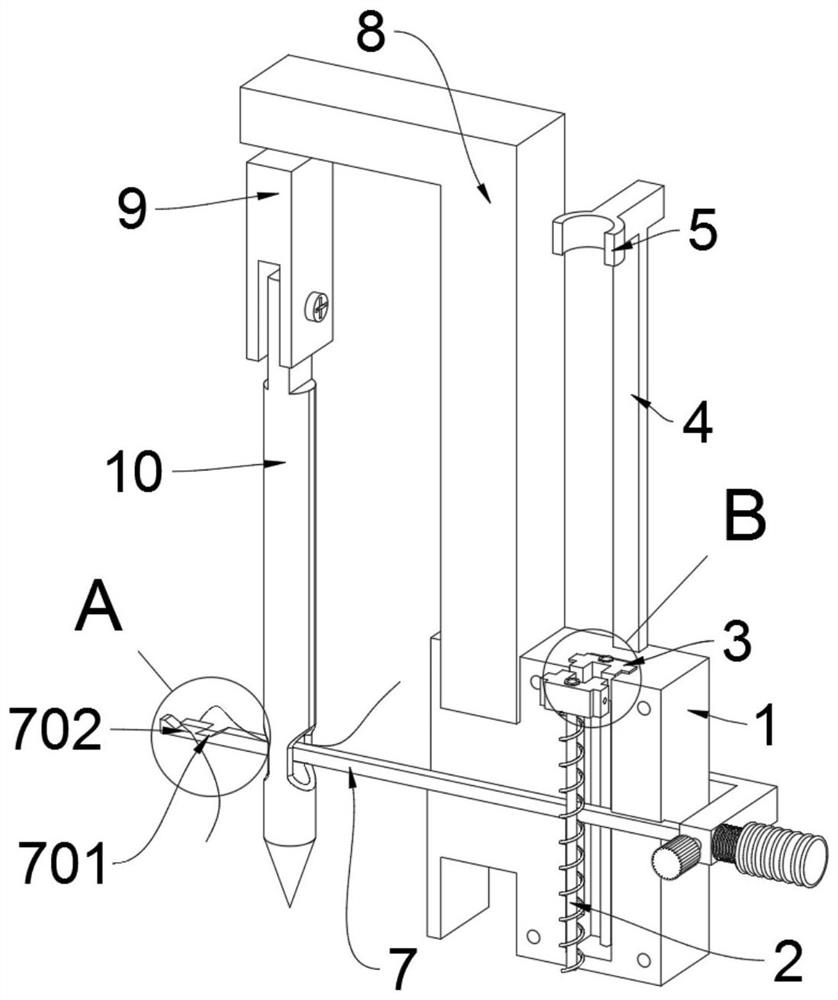 Cotton thread needling device for textile processing