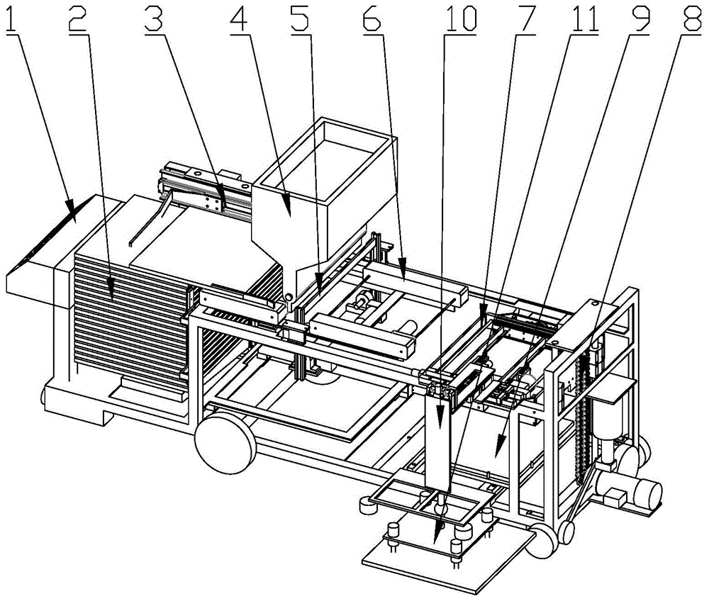 Fully automatic intelligent tiling machine