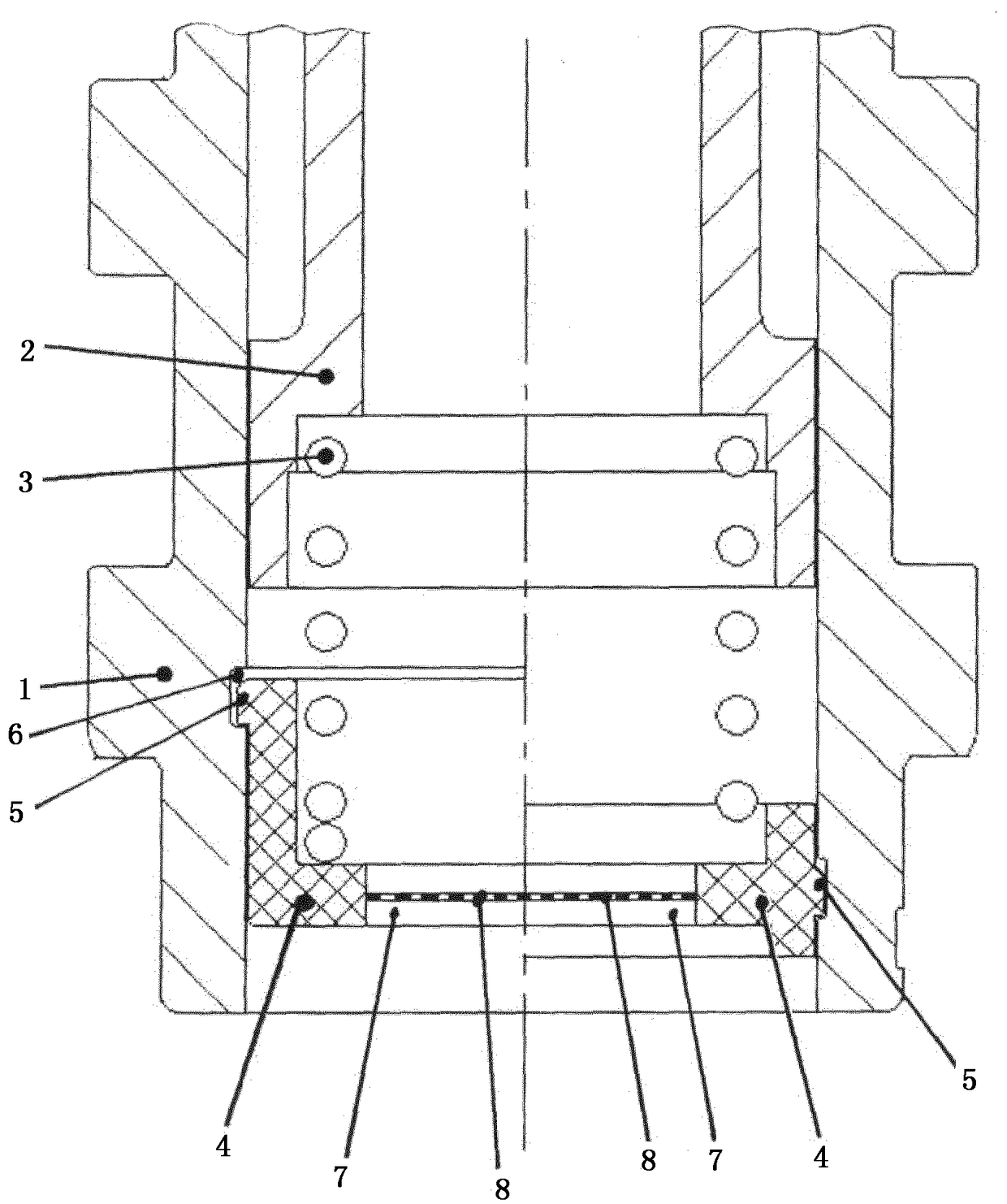 Valve unit with axial pressure medium inlet