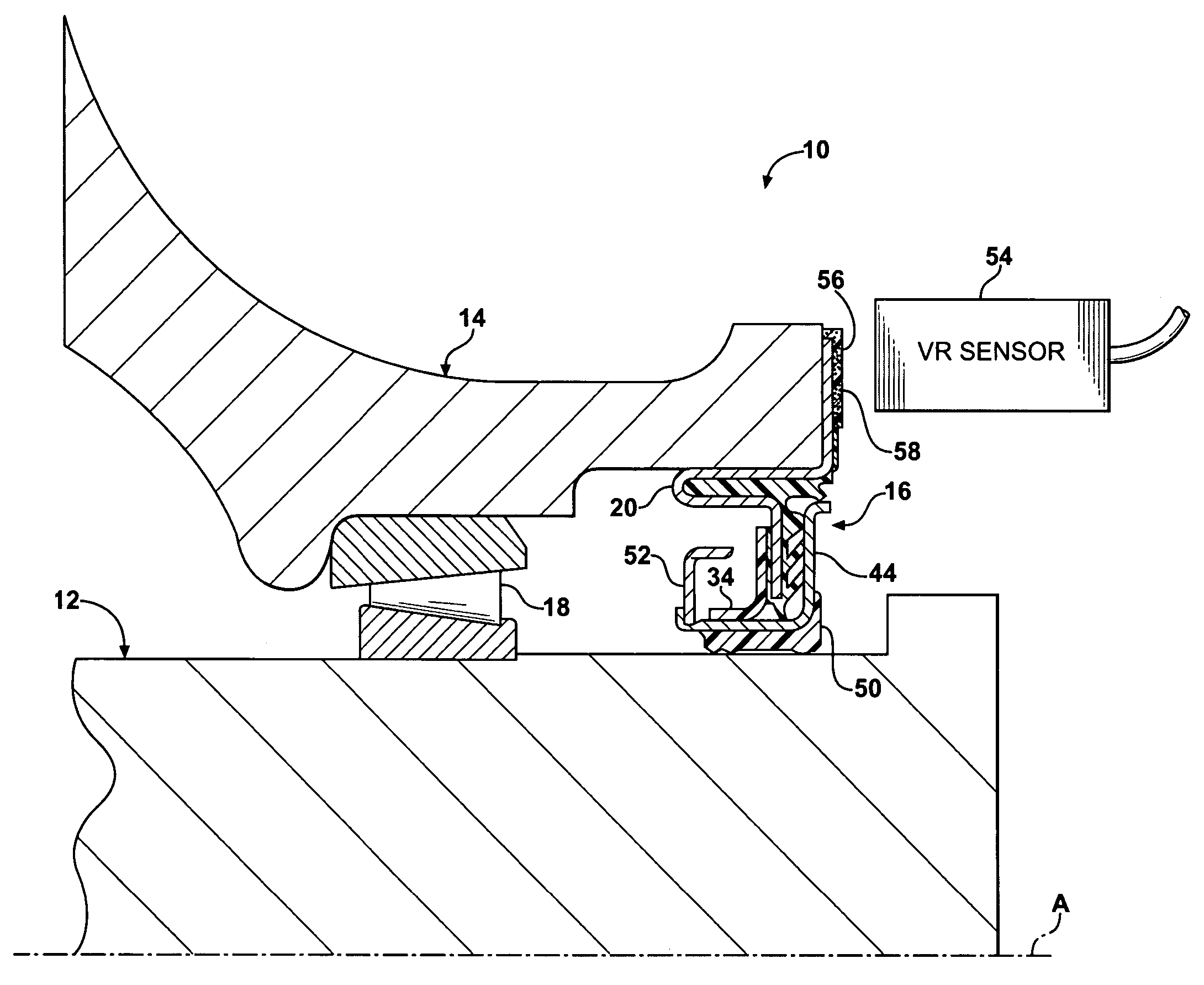 Oil bath encoder seal