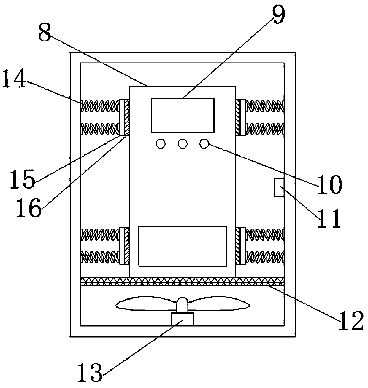 Electric power intranet network safety monitoring device