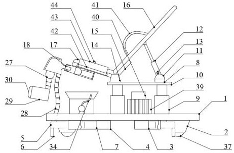 A patient examination table for hospital gynecology