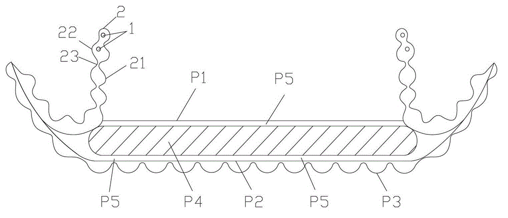 Reining injury prevention three-dimensional protecting surrounding edge for toilet articles