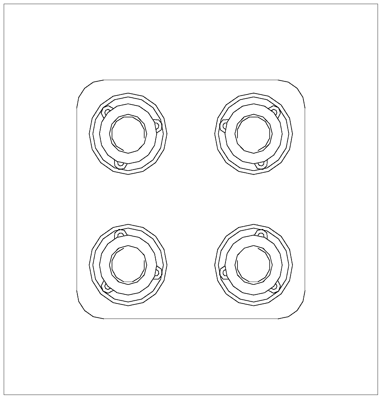 A fully automatic demoulding mold for internal thread plastic parts