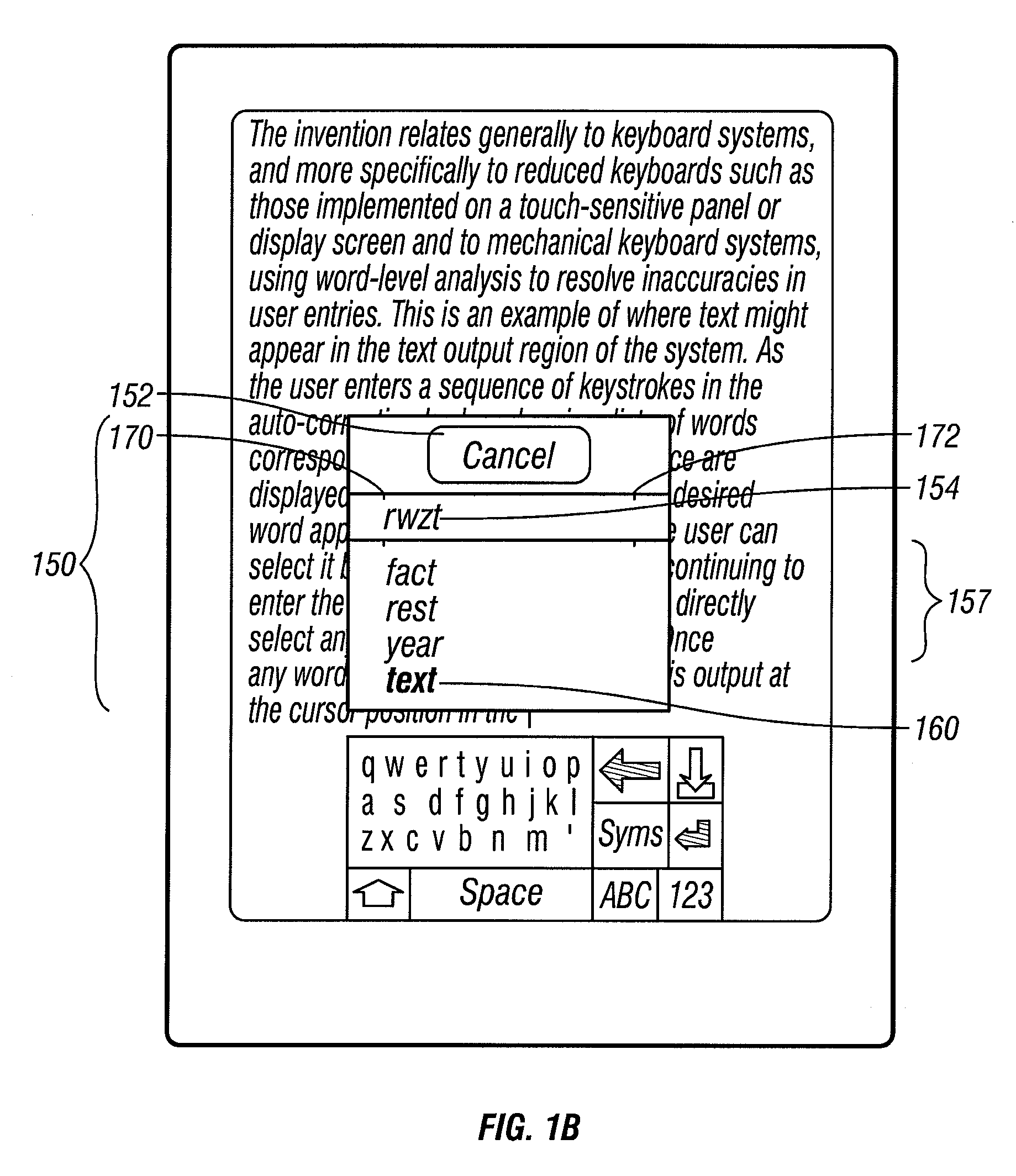 Keyboard System with Automatic Correction