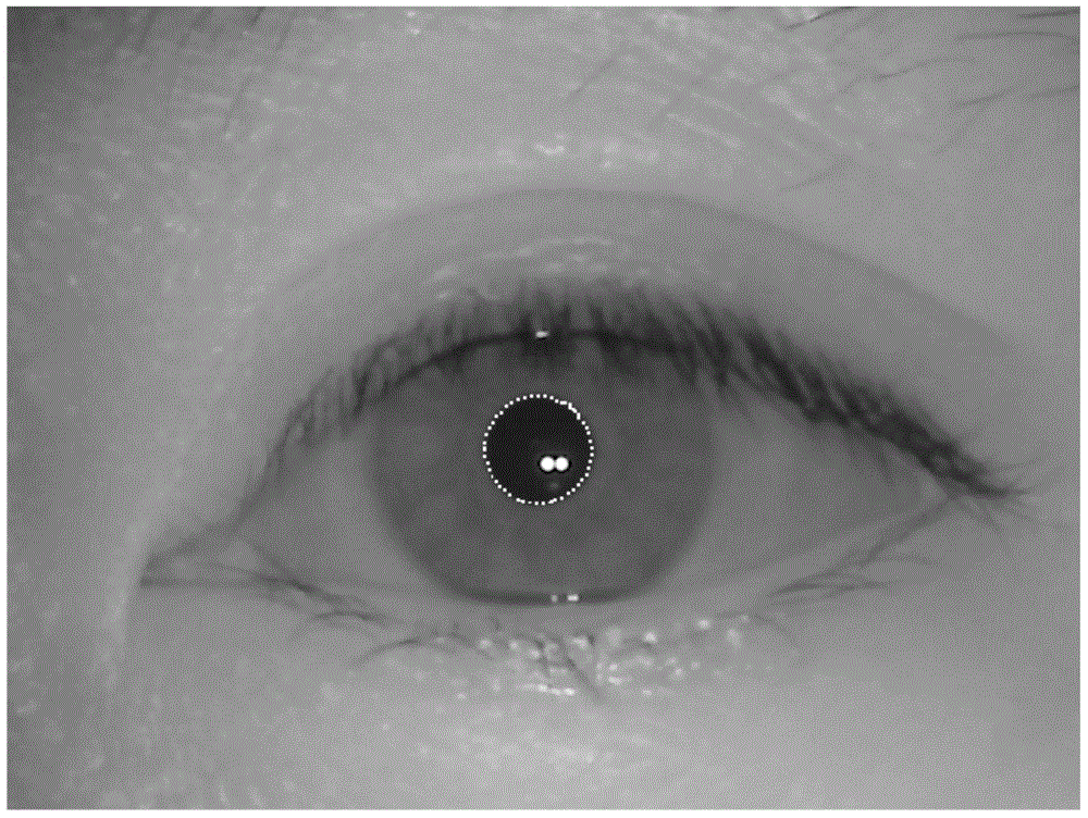 Image processing method and device of iris positioning