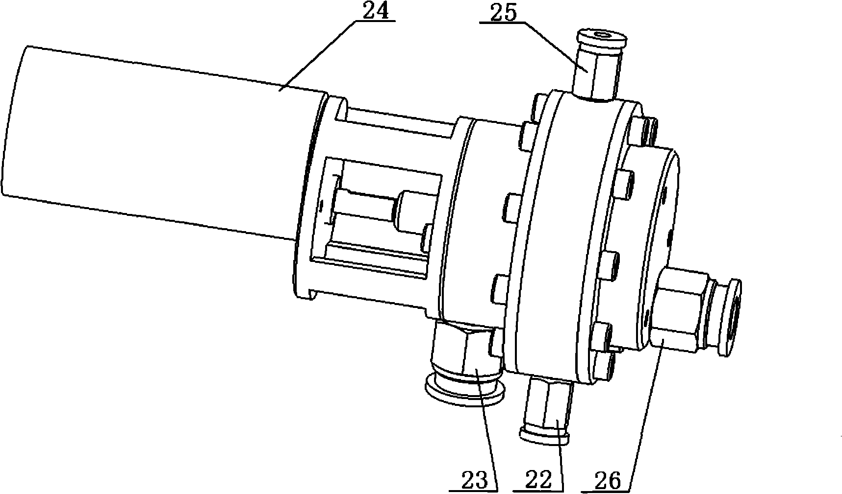 Hydraulic drive body-tail fin mode bionic underwater thruster