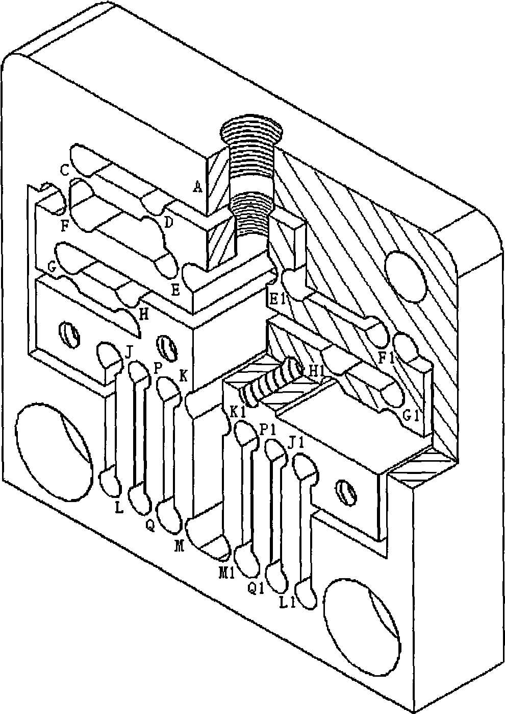 Micro accurate slit arrangement with adjustable slit width