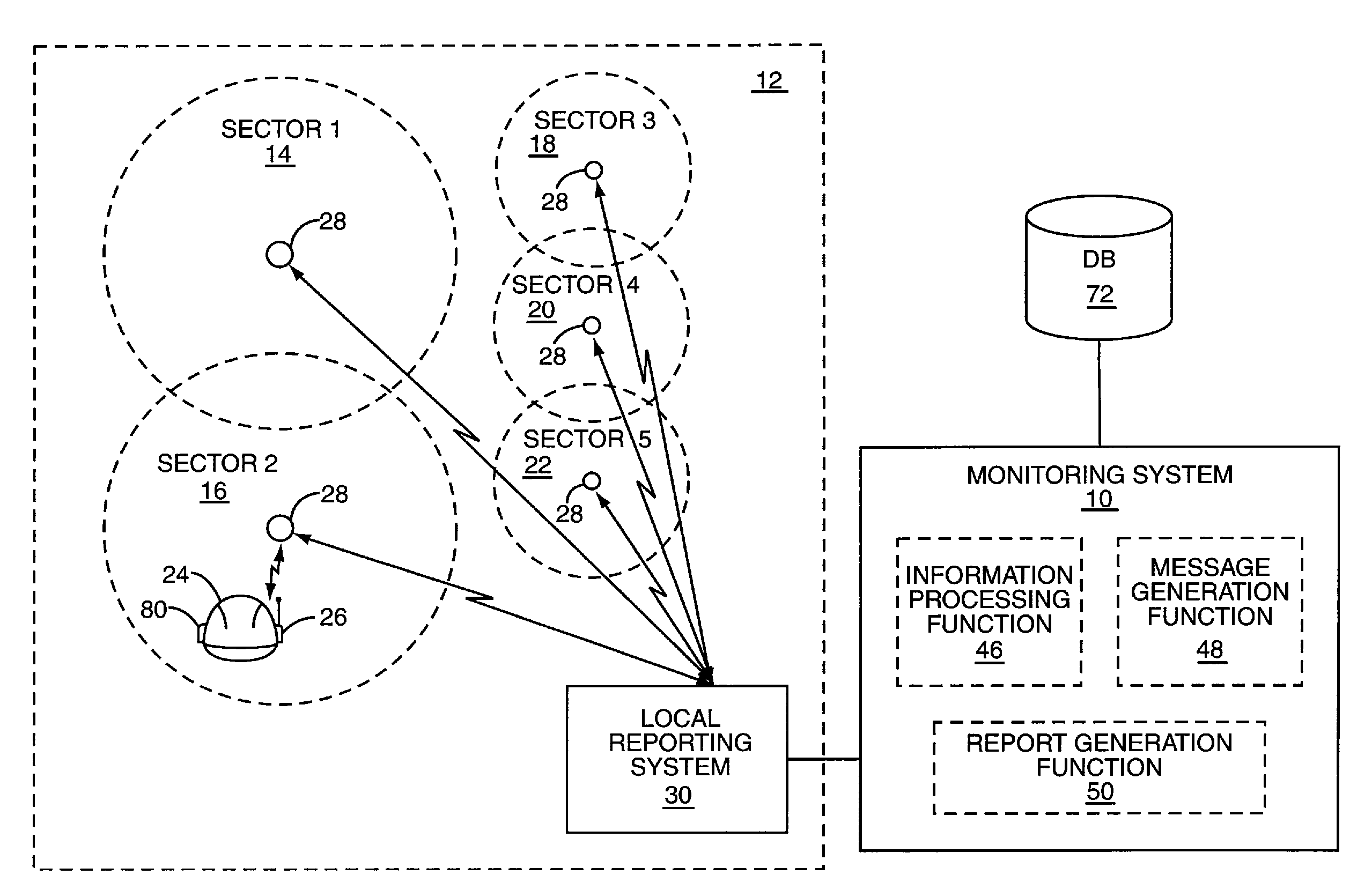 Construction hard hat having electronic circuitry