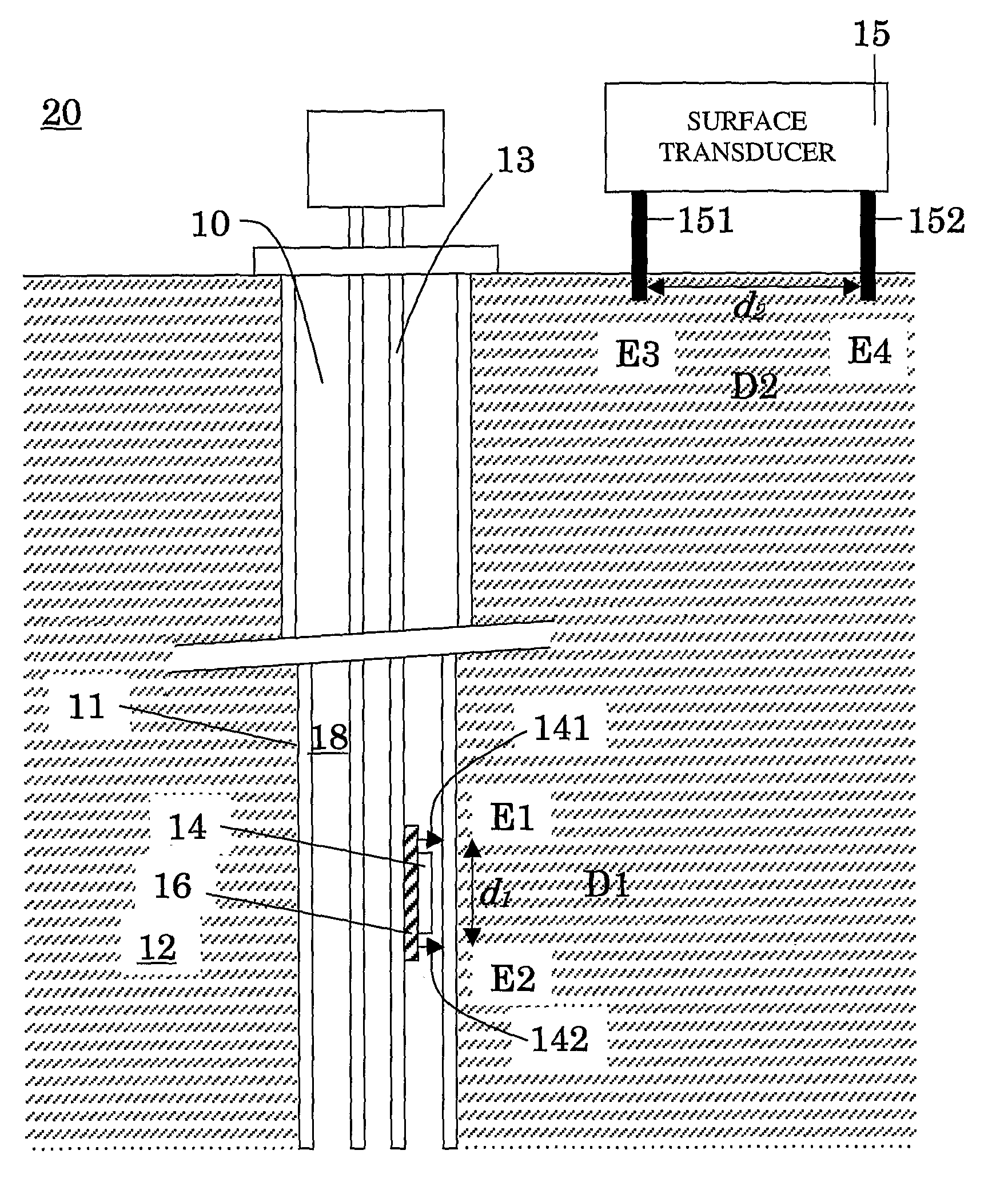 Method and apparatus for transmitting or receiving information between a down-hole eqipment and surface