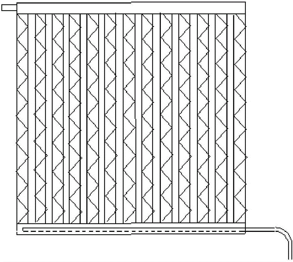 Micro-channel heat pump loop provided with gas-liquid separation devices arranged in front of evaporators