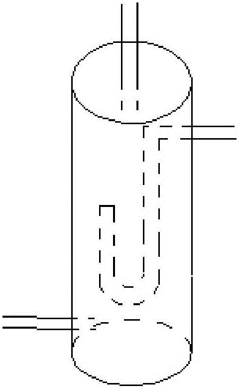 Micro-channel heat pump loop provided with gas-liquid separation devices arranged in front of evaporators