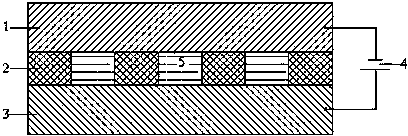 Contact type array tiny pit electrochemical machining method