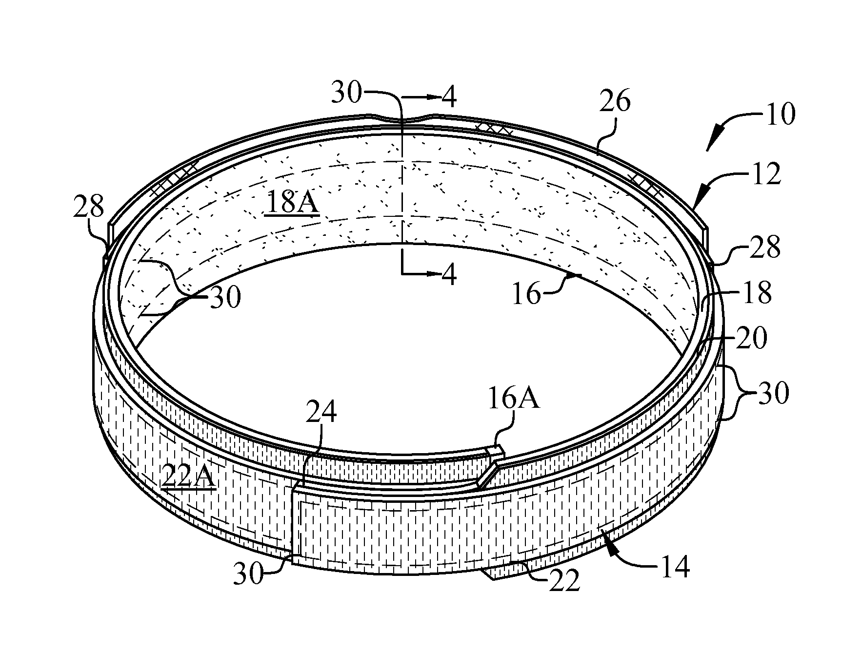 Sacroiliac belt and composite structure