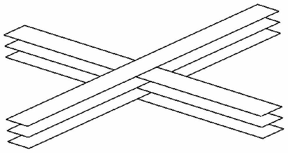 Aerospace composite material grating structure laying method