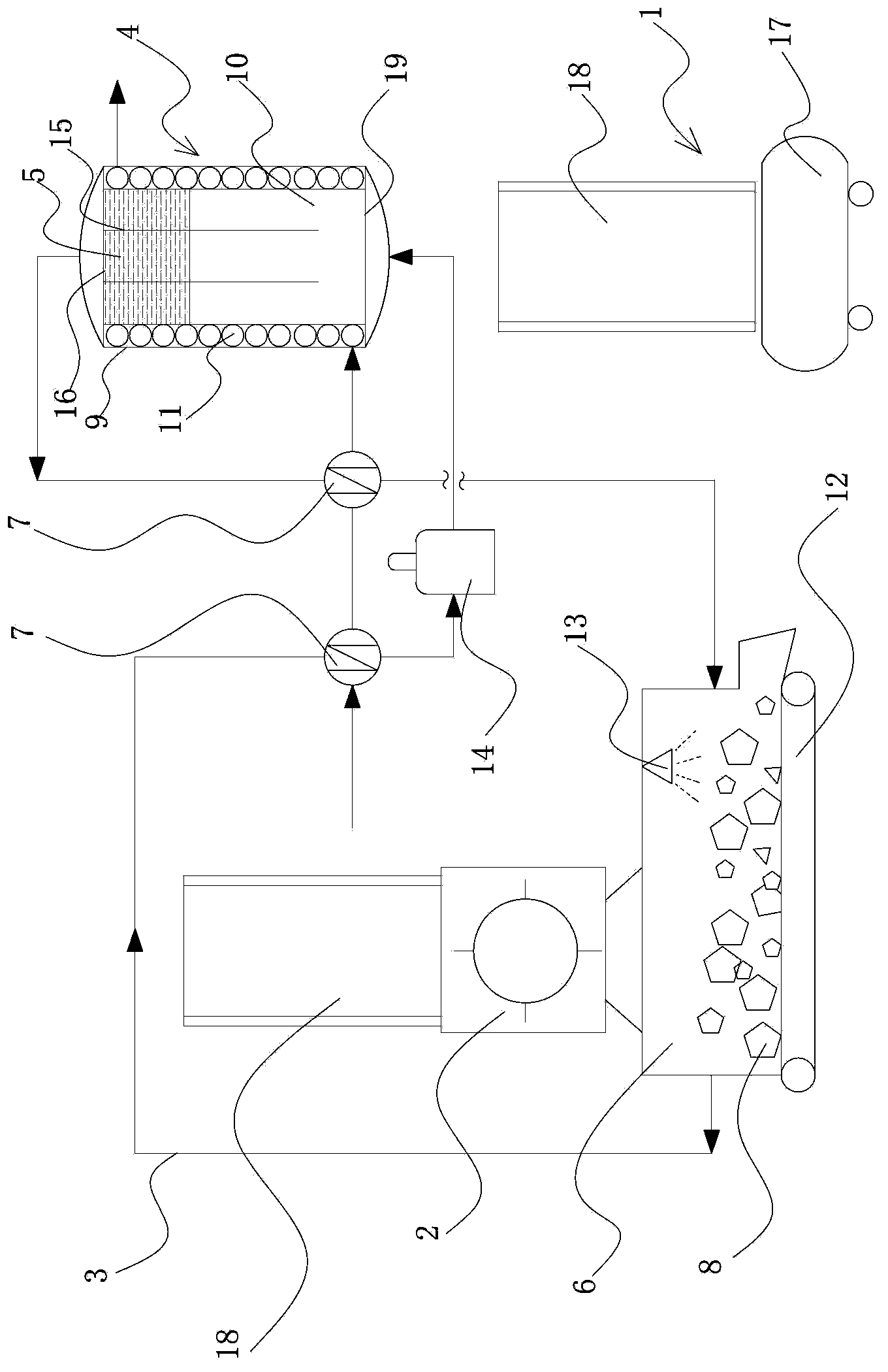 Liquid slag waste heat recovery device and method for recovering slag waste heat by utilizing same