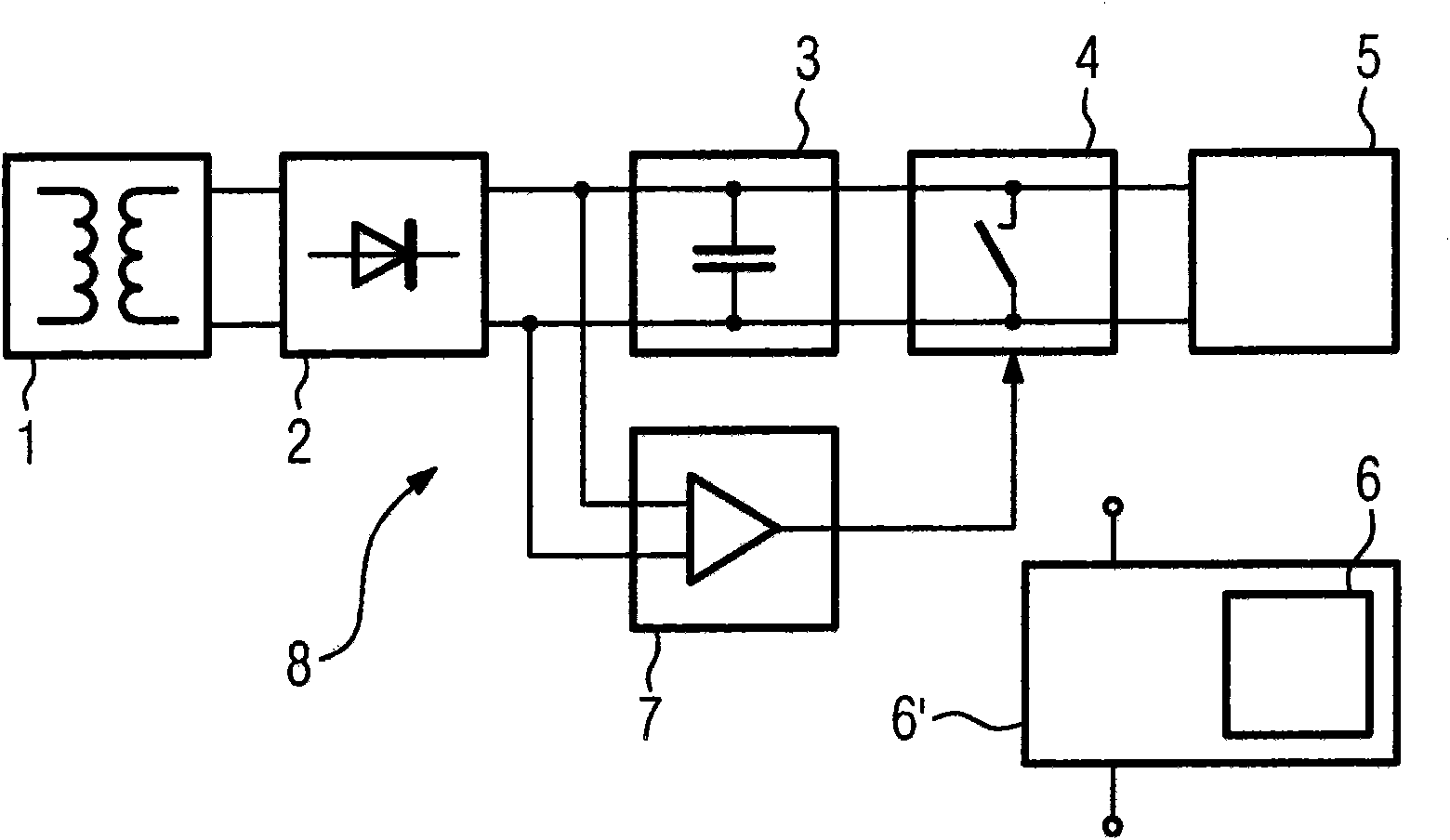 Control of the display background illumination in a power switch