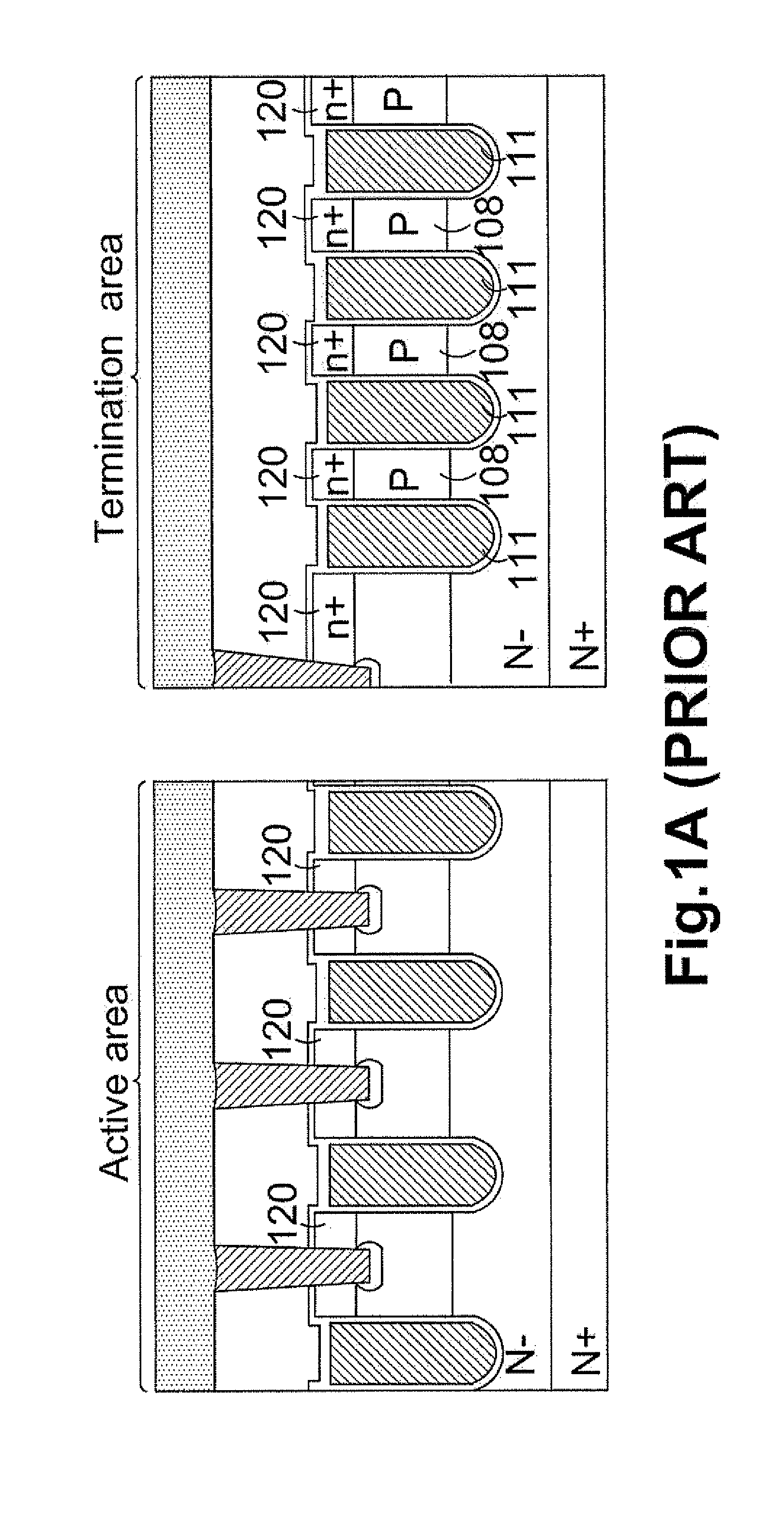 Shielded trench mosfet with multiple trenched floating gates as termination