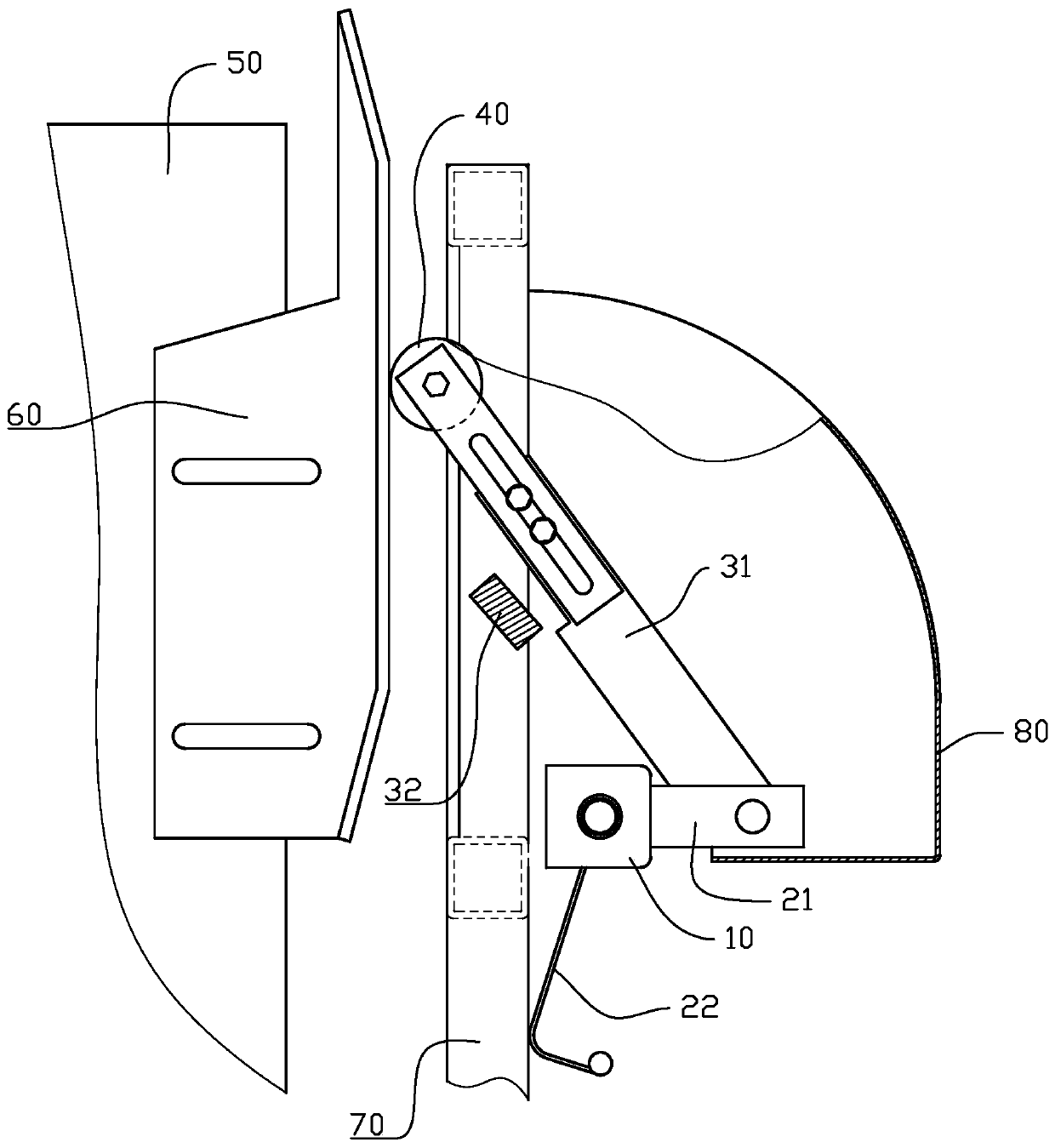 Mechanical locking mechanism and electromechanical interlocking suspending cage