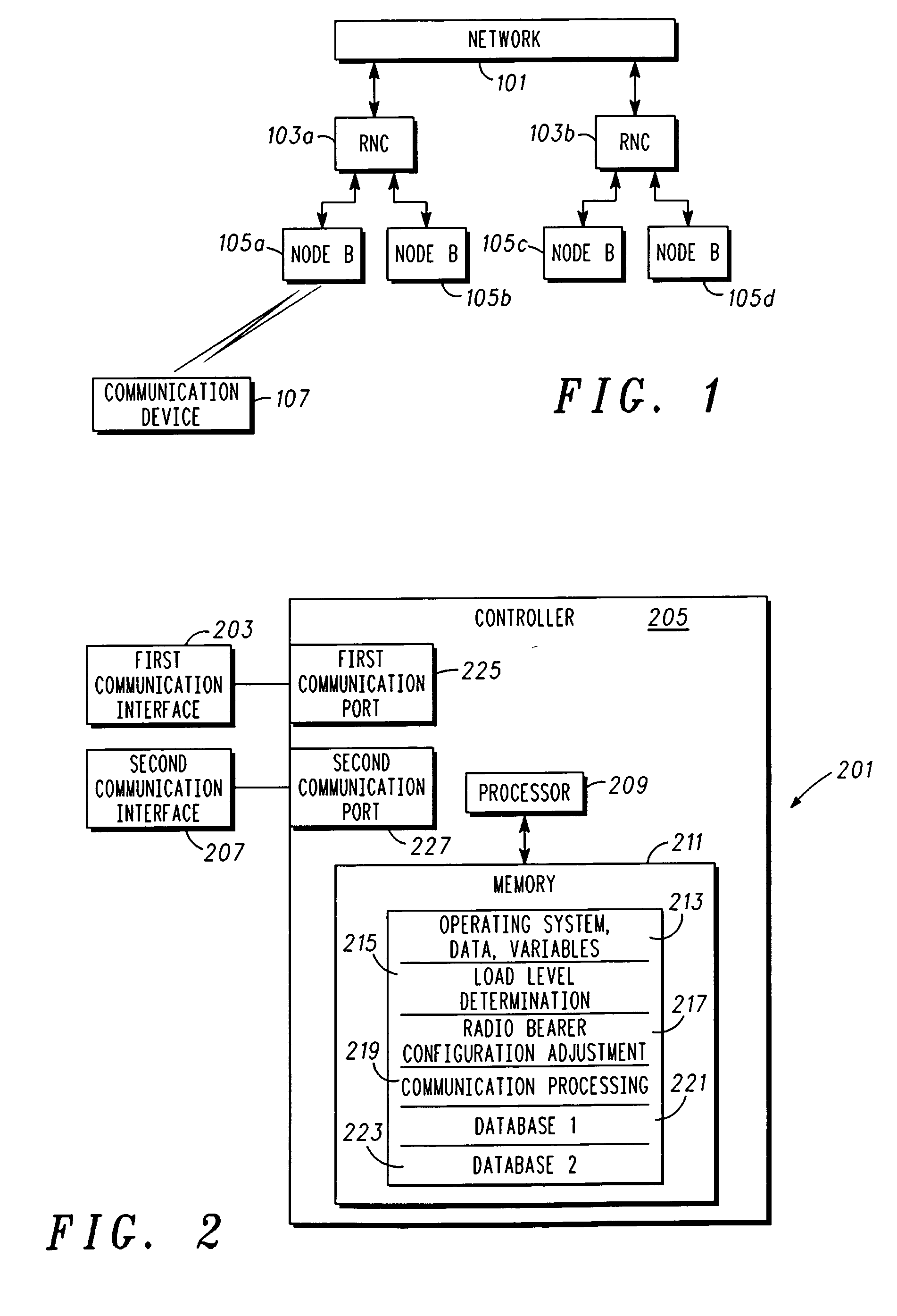 Method and system for control of capacity in a communication network