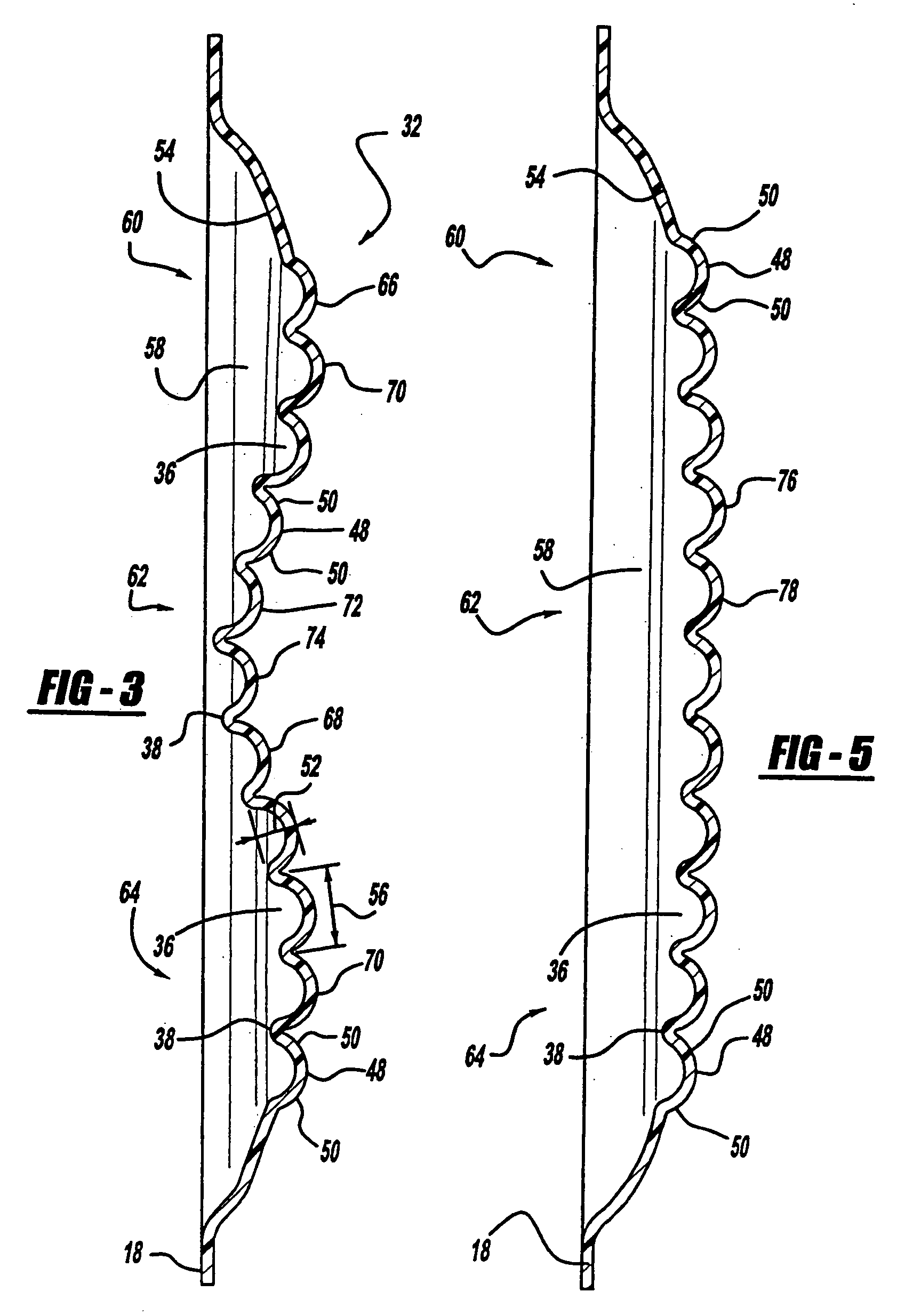 Inverting vacuum panels for a plastic container