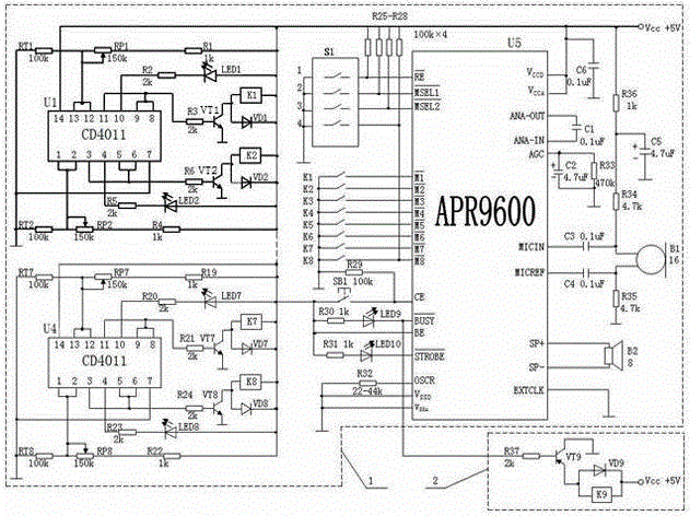 Automobile intelligent alarming control system