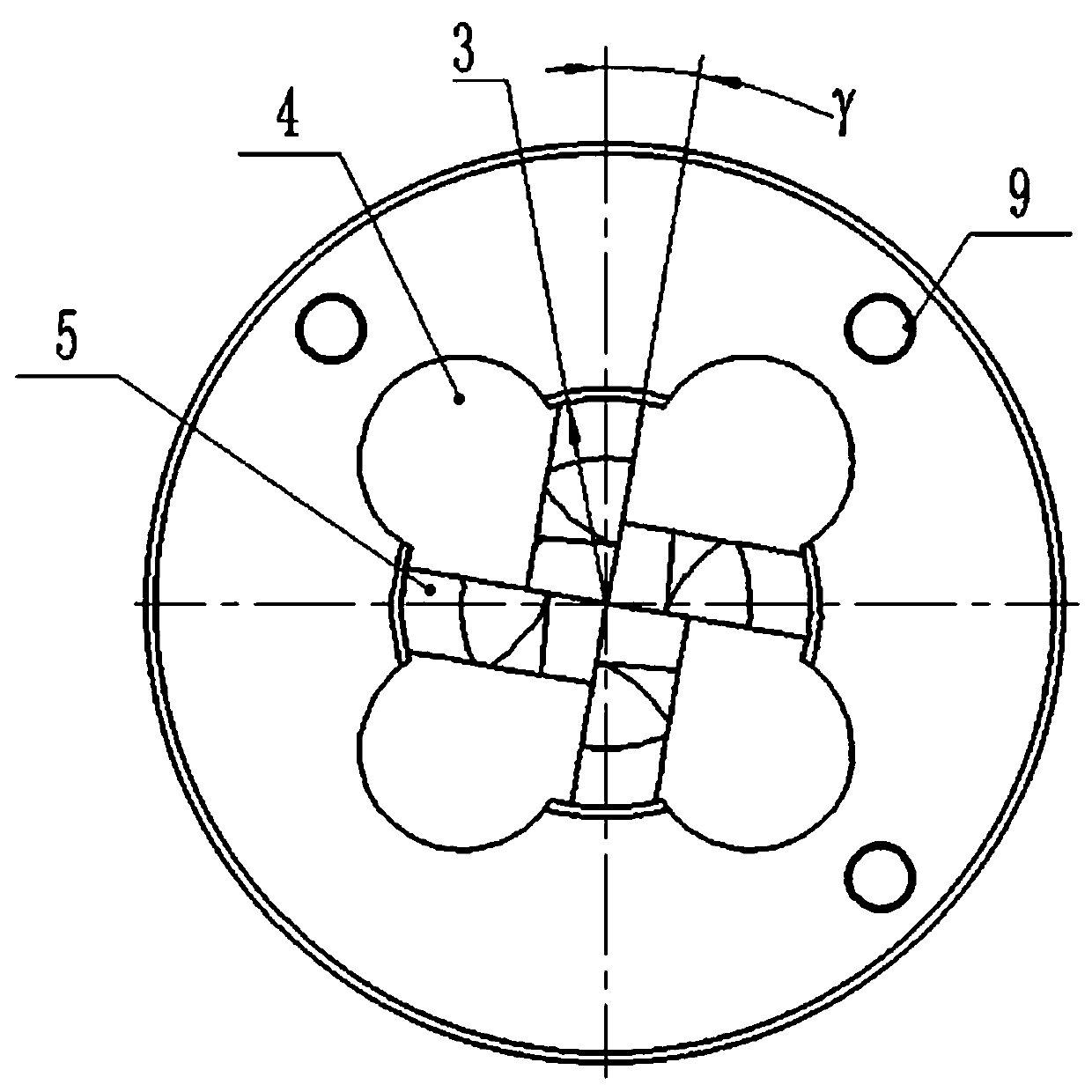 Multi-blade type electrode cap grinding knife rest