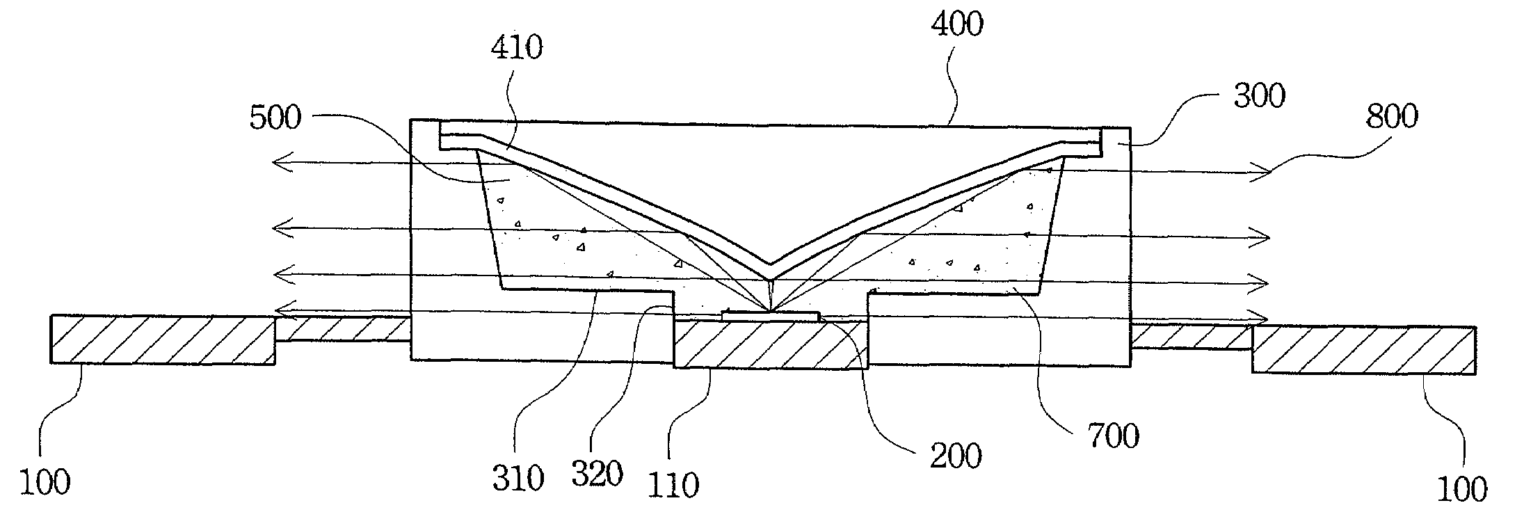 Side emitting LED