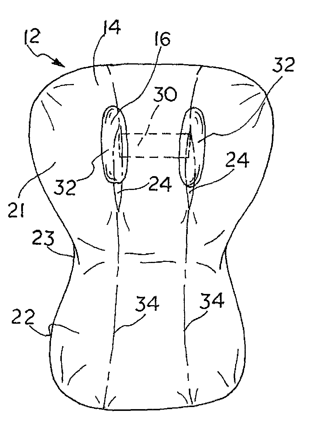 Head support and seat pad assembly for a child seat