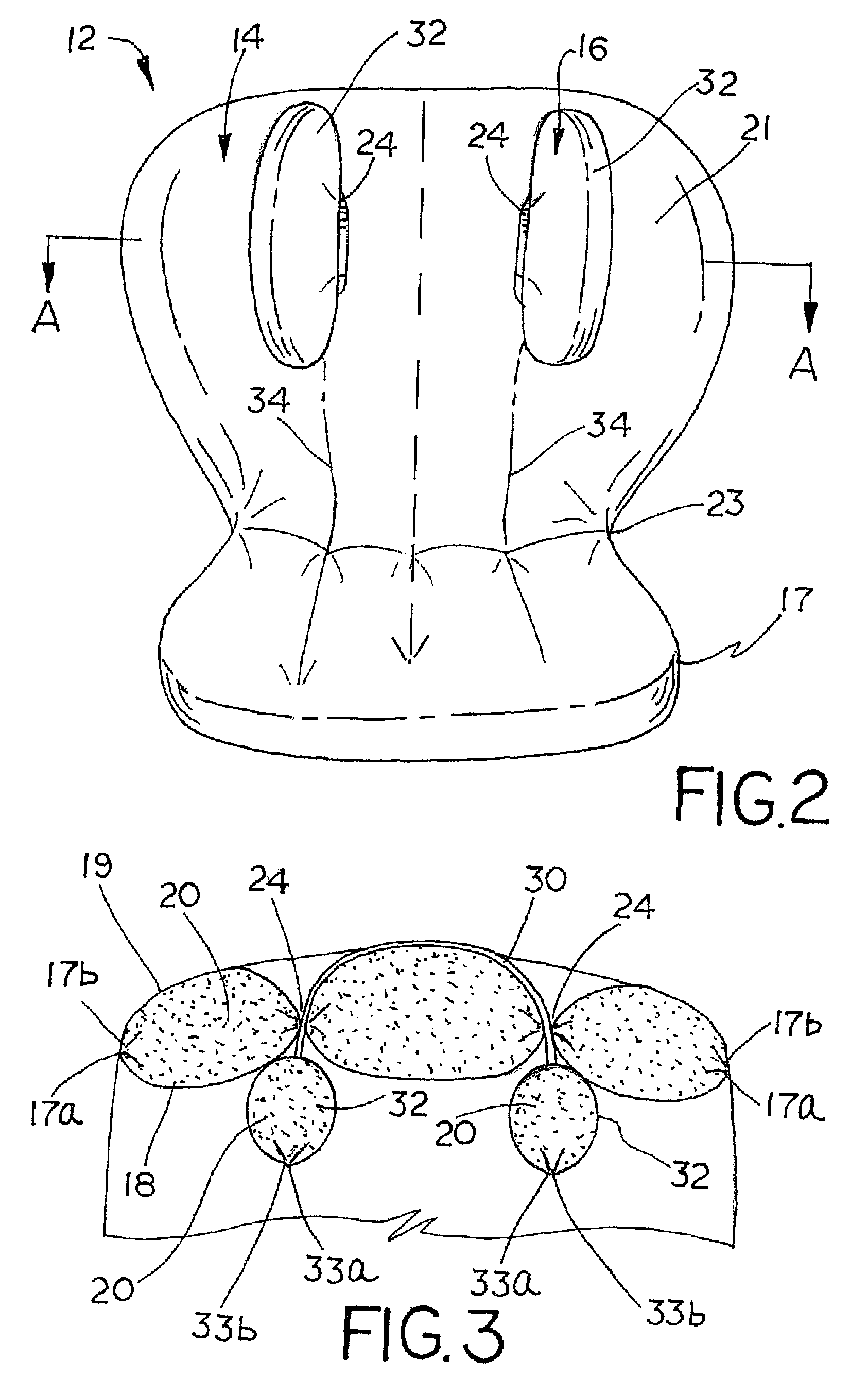 Head support and seat pad assembly for a child seat