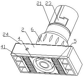 Emergency power supply quick connection electric connector structure