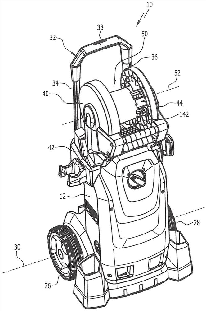 High-pressure cleaning device