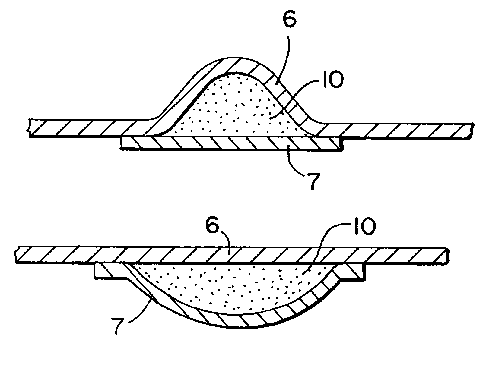 Flexible conductive tape connection