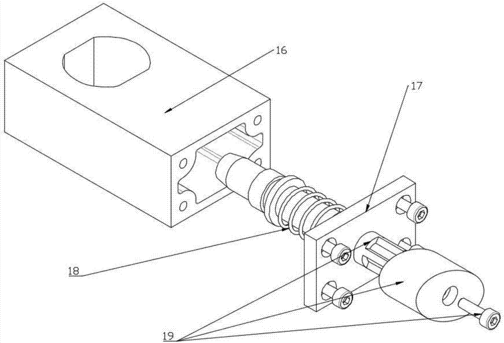 Knee-joint exoskeleton device capable of elastically compensating axial displacement