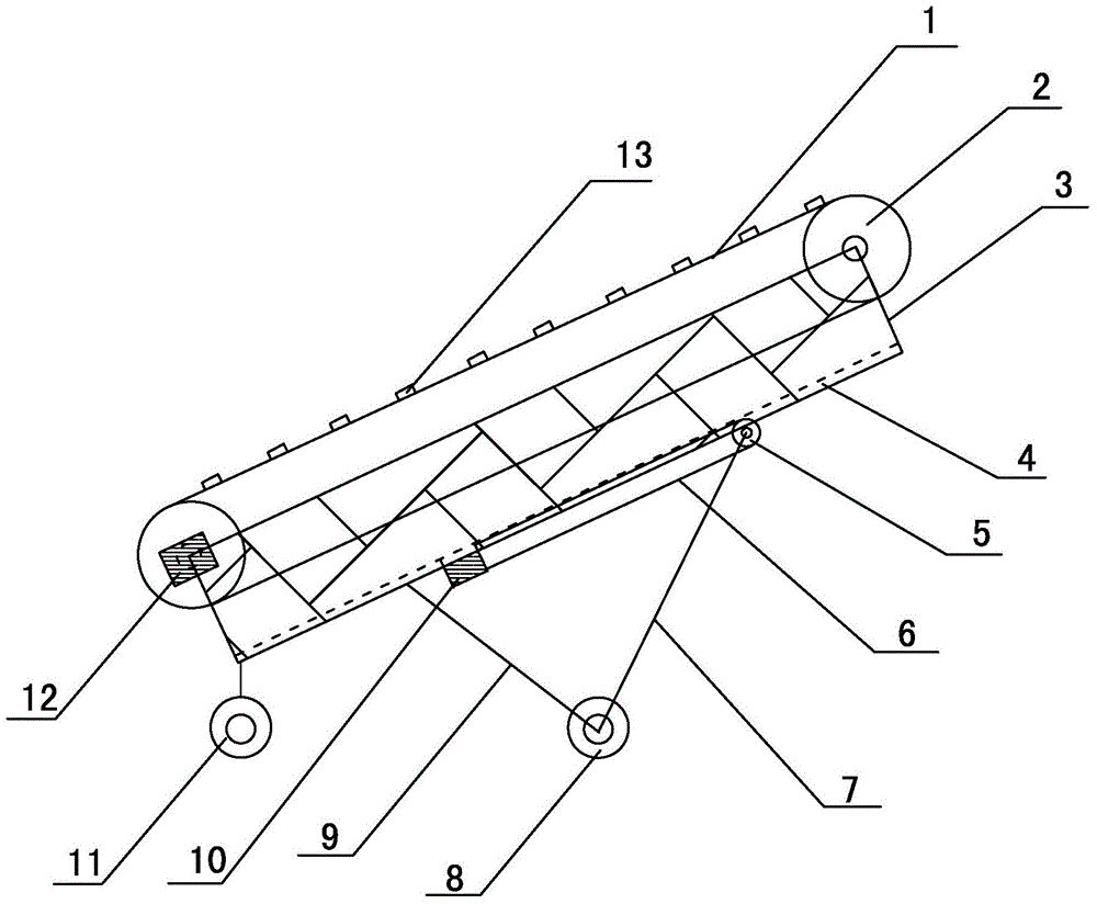 Movable liftable belt conveyer