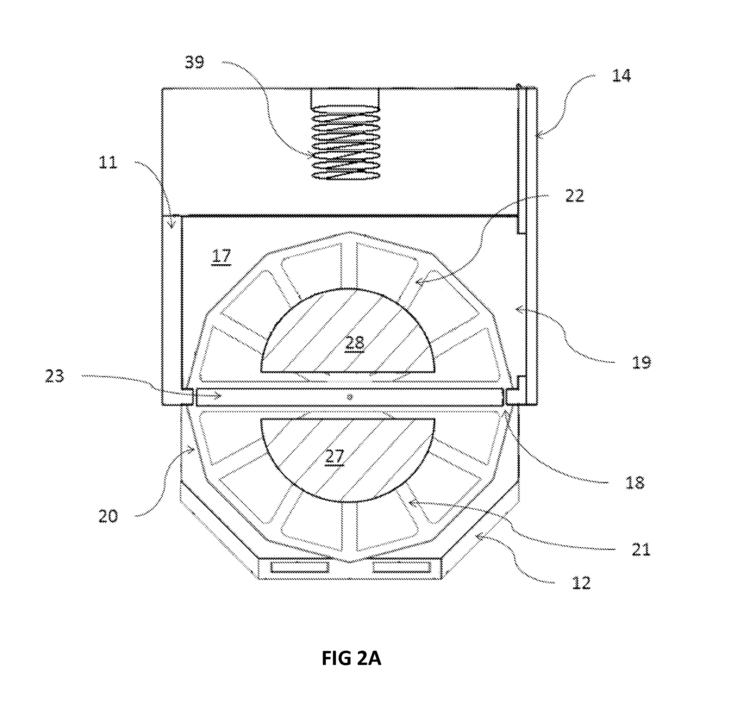 Oven having a rotating door