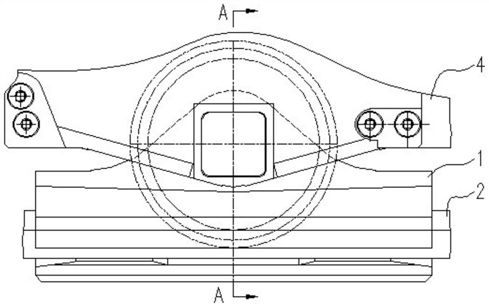 Mining machine walking meshing system suitable for blocky mineral aggregate