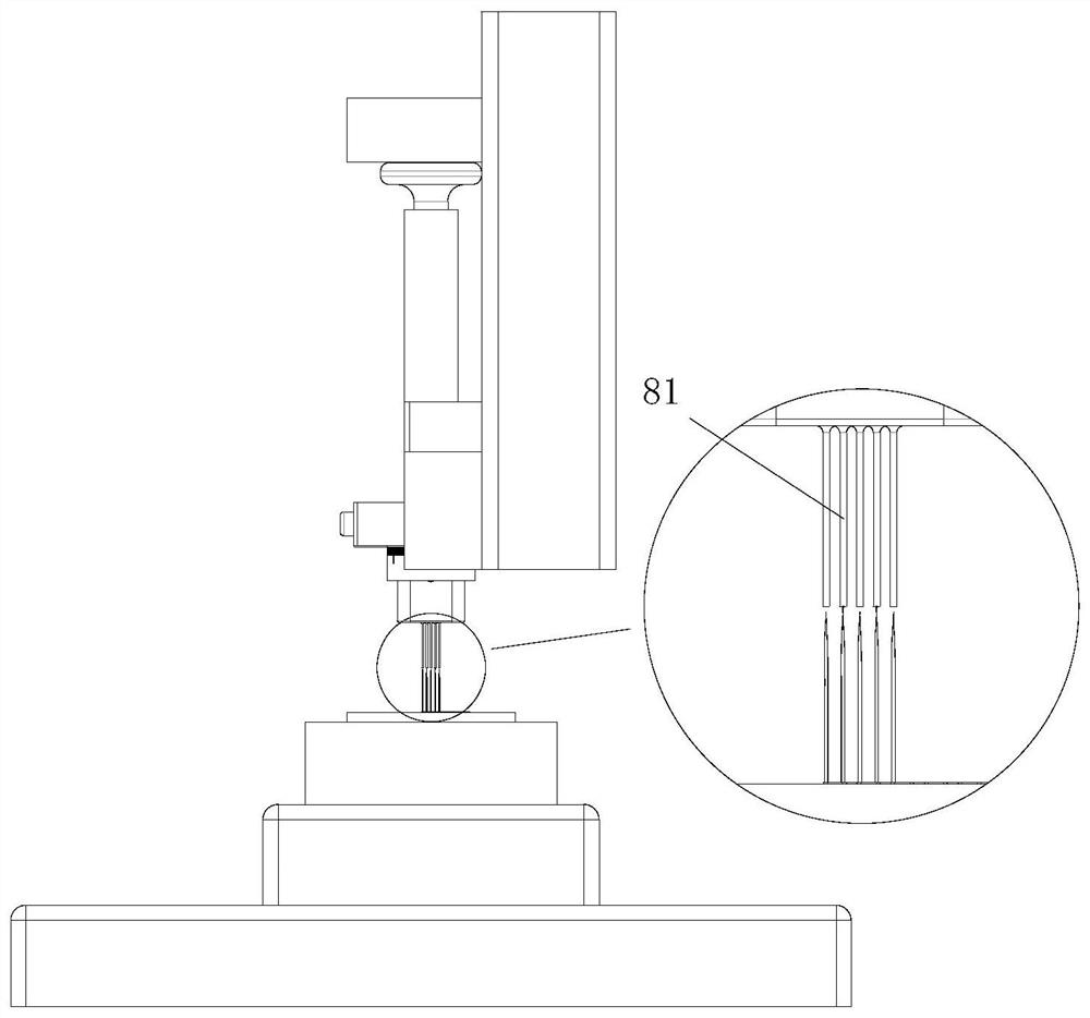 Control method of jet printing distance based on near-field electrospinning jet printing multi-needle array experiment