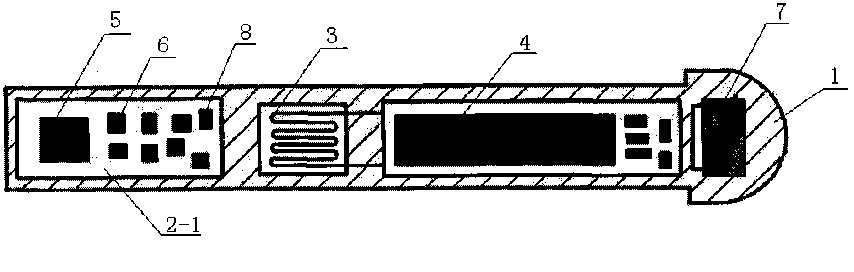 Wireless recorder for detecting human gastrointestinal motility