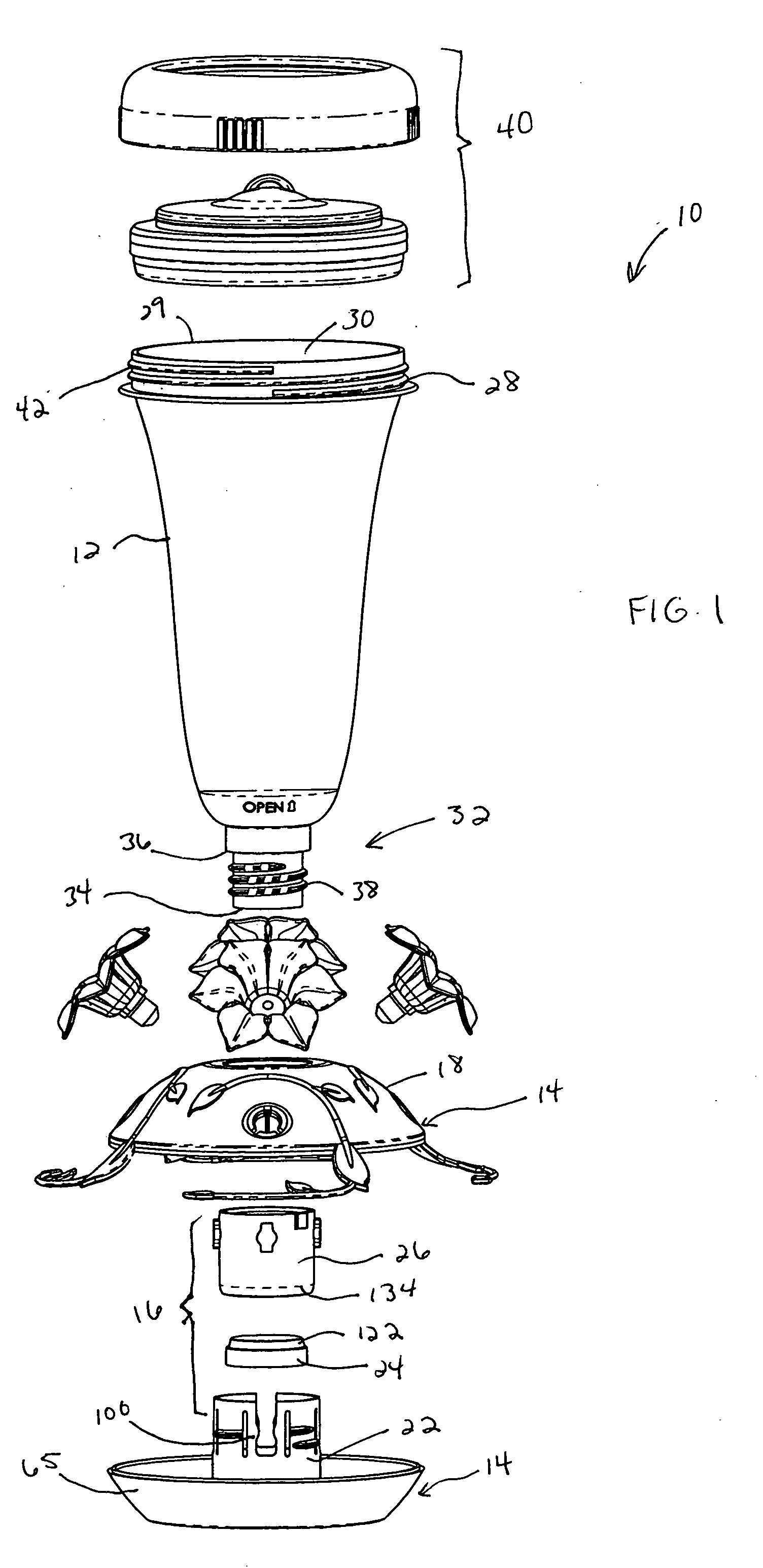 Top-fill hummingbird feeder with a cork-type top sealing member