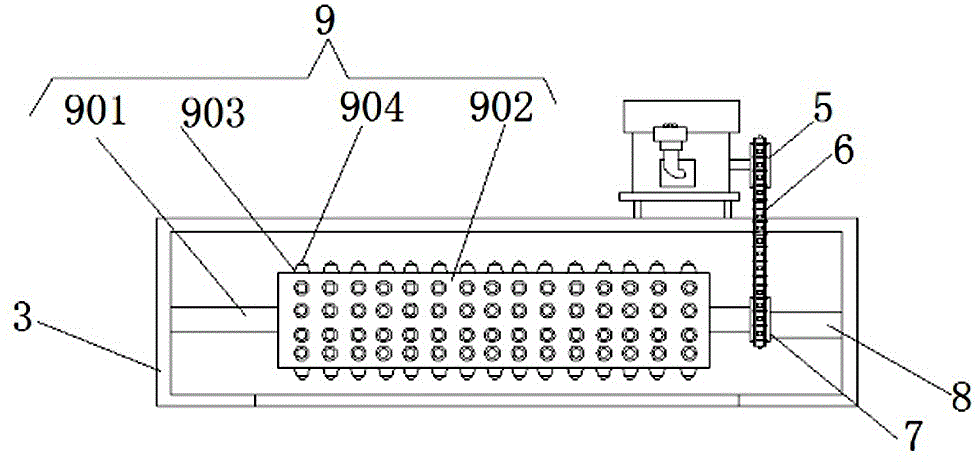 Filtration device at water outlet of sluice