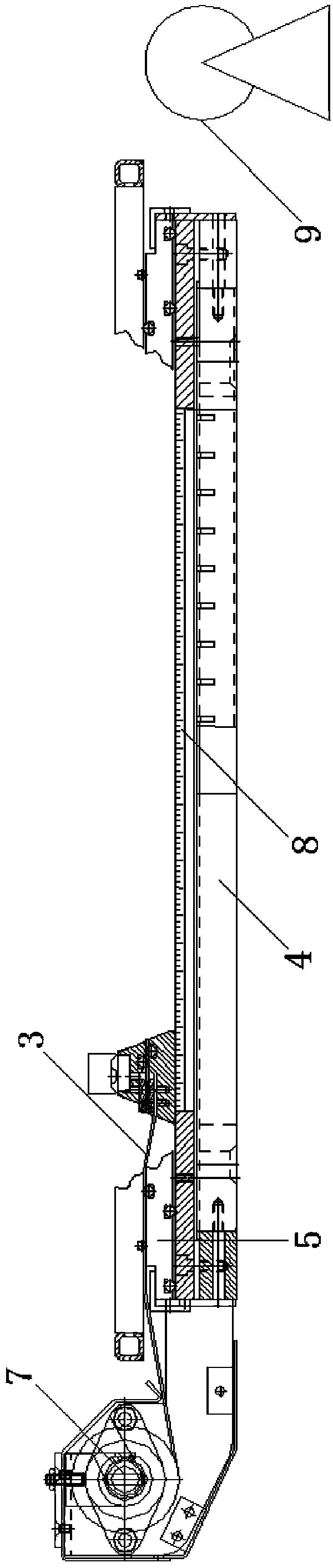 Parting and paving device