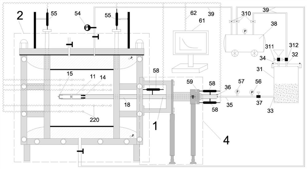 Novel compaction grouting soil nail and pull-out test device thereof