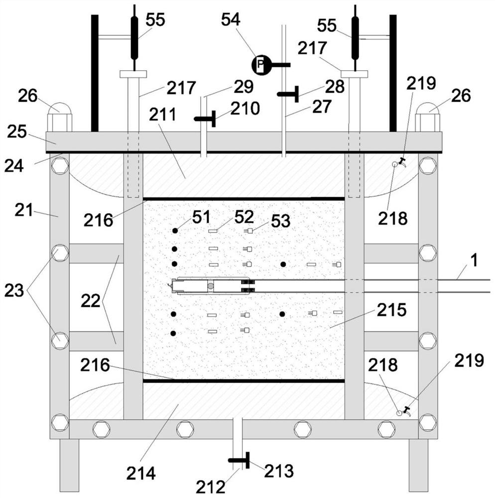 Novel compaction grouting soil nail and pull-out test device thereof